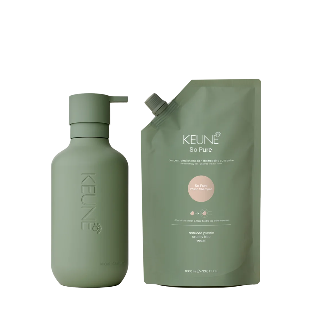 Keune So Pure Polish Shampoo 1000ml CFH Care For Hair #1000ml